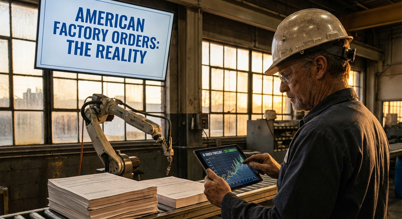 A Realidade dos Pedidos de Fábrica Americanos: Por Que a Inteligência Artificial é o Catalisador do Crescimento Económico que Falta